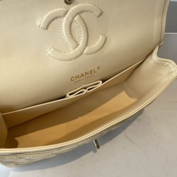 Replica Borsa classica con patta A1112 Hardware in oro albicocca