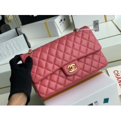 Replica Borsa con patta classica A1112 Hardware in oro rosso chiaro