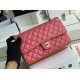 Replica Borsa con patta classica A1112 Hardware in oro rosso chiaro