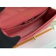 Replica Borsa con patta classica A1112 Hardware in oro rosso chiaro