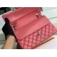 Replica Borsa classica con patta A1112 Hardware argento rosso chiaro