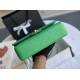 Replica Borsa classica con patta A1112 Hardware argento verde chiaro