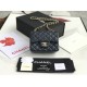 Replica Mini borsa a tracolla classica con patta A1115 Hardware nero argento