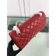 Replica Borsa Classica Grande Pelle Di Vitello Grana Metallo dorato A56800 Rosso