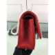 Replica Borsa Classica Grande Pelle Di Vitello Grana Metallo dorato A56800 Rosso