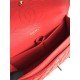 Replica Borsa Classica Grande Pelle Di Vitello Grana Metallo dorato A56800 Rosso