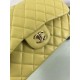 Replica Borsa Classica Grande Pelle Di Vitello Grana Metallo dorato A56800 Giallo