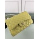 Replica Borsa Classica Grande Pelle Di Vitello Grana Metallo dorato A56800 Giallo