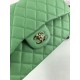Replica Borsa Classica Grande Pelle Di Vitello Grana Metallo dorato A56800 Verde
