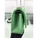 Replica Borsa Classica Grande Pelle Di Vitello Grana Metallo dorato A56800 Verde