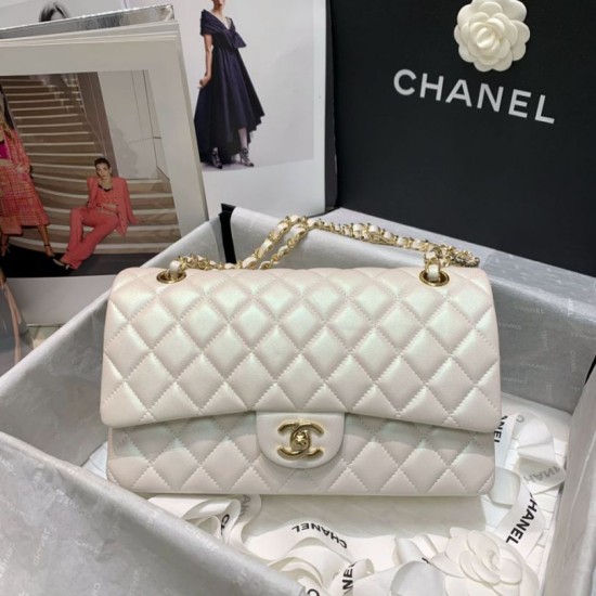 Replica Borsa classica con pattina A1112 Beige