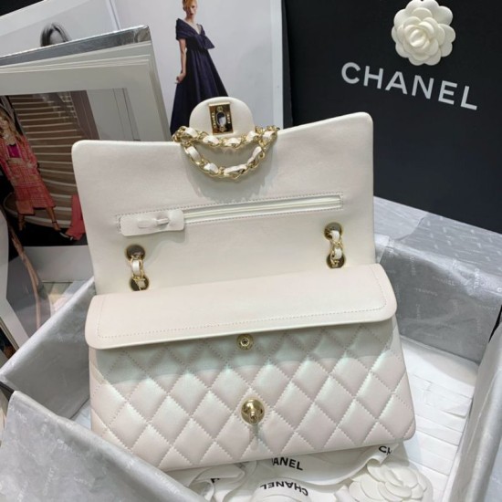 Replica Borsa classica con pattina A1112 Beige