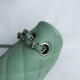 Replica Borsa Classica In Pelle Di Vitello Grana A1112 Verde Chiaro