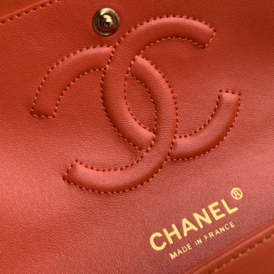Replica Borsa classica con pattina A1112 Rossa