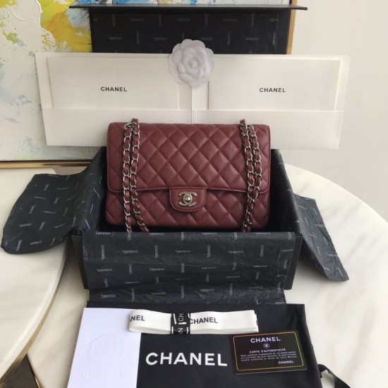 Replica Borsa Classica Con Patta In Vitello Granato A1112 Claret