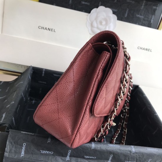 Replica Borsa Classica Con Patta In Vitello Granato A1112 Claret