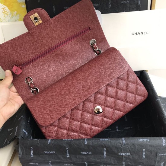 Replica Borsa Classica Con Patta In Vitello Granato A1112 Claret