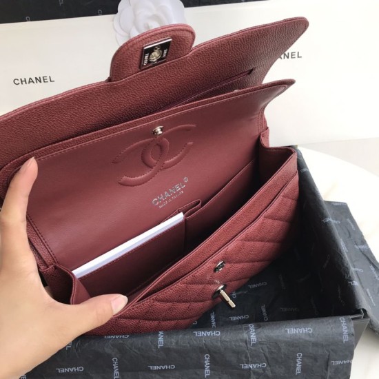 Replica Borsa Classica Con Patta In Vitello Granato A1112 Claret