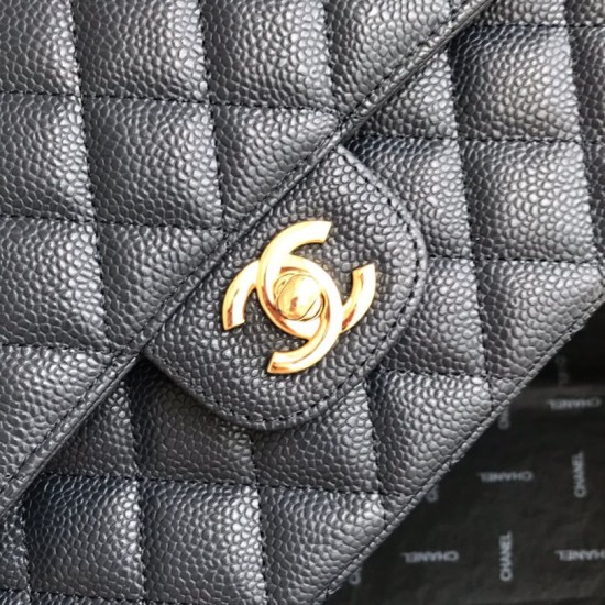 Replica Borsa Classica In Pelle Di Vitello Grana A1112 Blu Scuro
