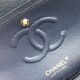 Replica Borsa Classica In Pelle Di Vitello Grana A1112 Blu Scuro