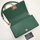 Replica Le Boy Medium Borsa in pelle vellutata Classic Flap verde