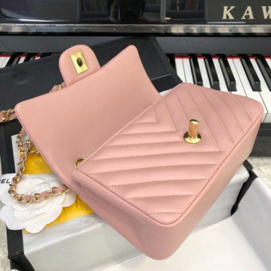 Replica Borsa Classic Flap A1116 Rosa