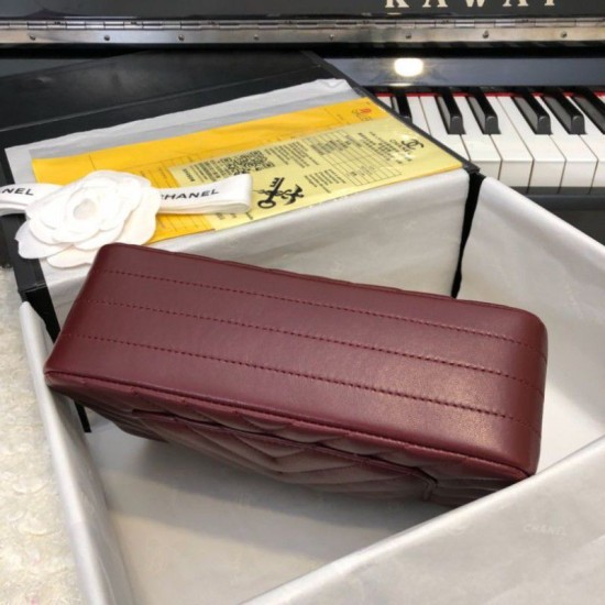 Replica Borsa classica con patta A1116 Claret