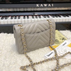 Replica Borsa a patta classica A1117 Hardware in oro grigio