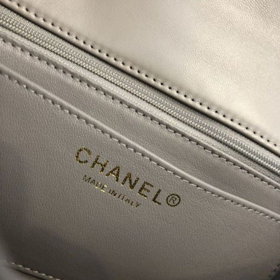Replica Borsa a patta classica A1117 Hardware in oro grigio
