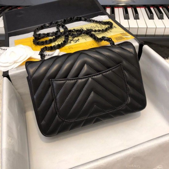 Replica Borsa a patta classica A1116 Hardware nero