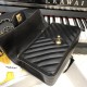 Replica Borsa a patta classica A1116 Hardware in oro nero