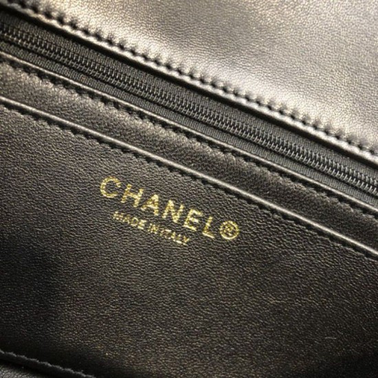 Replica Borsa a patta classica A1116 Hardware in oro nero