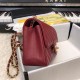 Replica Borsa a patta classica Pelle di vitello A1116 Rossa
