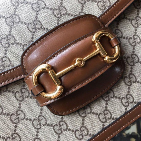 Replica Anteprima esclusiva online di 1955 Horsebit Bag Coffee