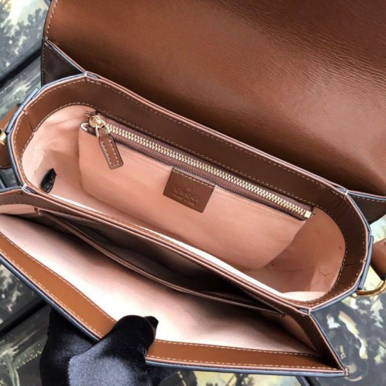Replica Anteprima esclusiva online di 1955 Horsebit Bag Coffee