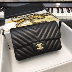 Replica Borsa a patta classica A1116 Hardware in oro nero