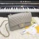 Replica Borsa a patta classica A1117 Hardware in oro grigio