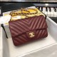 Replica Borsa classica con patta A1116 Claret