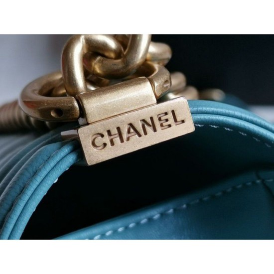 Replica Boy Classic Flap Borse A67086 Pelle di agnello blu