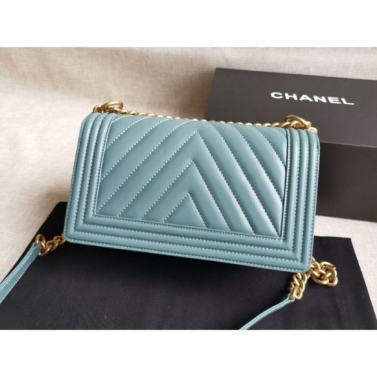 Replica Boy Classic Flap Borse A67086 Pelle di agnello blu