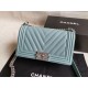 Replica Boy Classic Chevron Flap Borse A67086 Azzurro