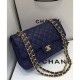 Replica Classic Flap Borse Jumbo A01112 blu scuro