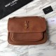 Replica Borsa a catena media Niki YSL Saint Laurent Marrone