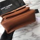 Replica Borsa a catena media Niki YSL Saint Laurent Marrone