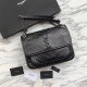 Replica Borsa a catena media YSL Saint Laurent nera