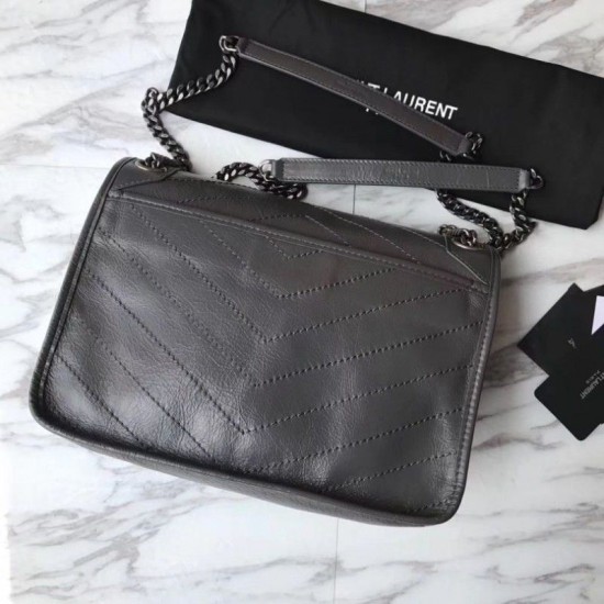 Replica Borsa a tracolla media YSL Saint Laurent grigia Replica Borsa a tracolla media YSL Saint Laurent grigia