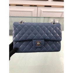 Replica Borsa Classic Jumbo Flap A01112 Blu