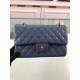 Replica Borsa Classic Jumbo Flap A01112 Blu