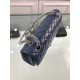 Replica Borsa Classic Jumbo Flap A01112 Blu