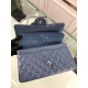 Replica Borsa Classic Jumbo Flap A01112 Blu